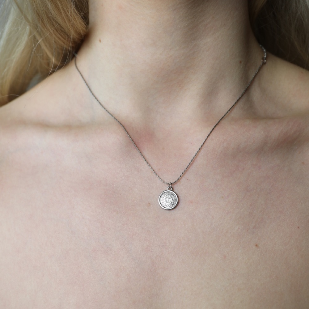 10$ ADD ON Silver coin layering necklace